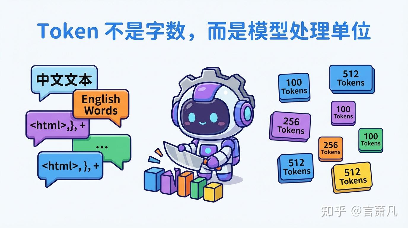 Token与文字的对应关系示意图